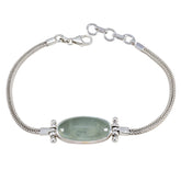 Tereza Green Gemstone Bracelet for Everyday Glam Prehnite Green